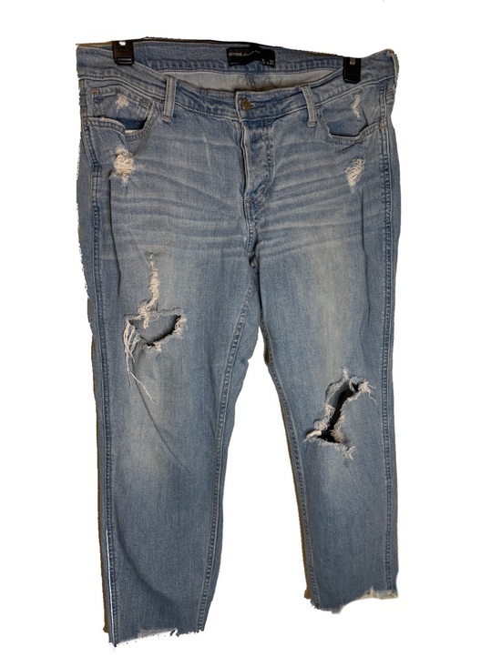 Hollister Denim - Hollister Light Wash Distressed Skinny Jeans
